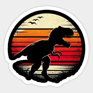 Dinosaur T-Rex Retro Novelty Men Kids Women Funny Dinosaur Sticker